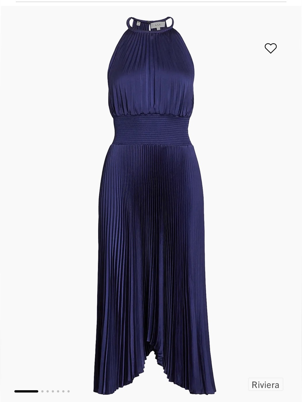 A.L.C. Renzo II Pleated Midi-Dress